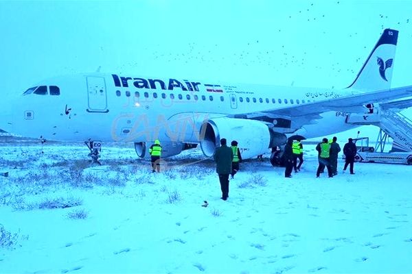 خروج هواپیمای ایران‌ایر از باند در فرودگاه کرمانشاه
