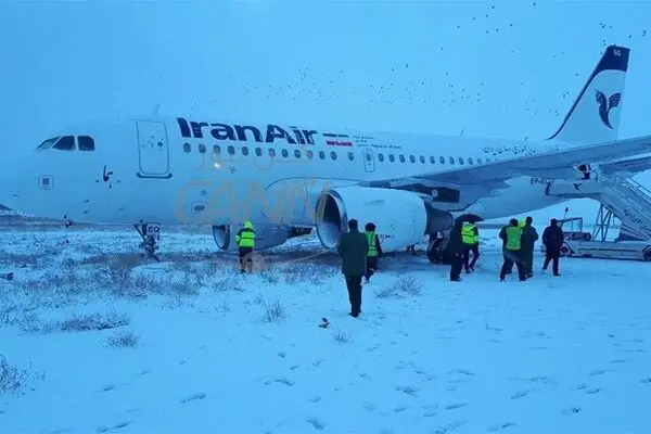 خروج هواپیمای ایران‌ایر از باند در فرودگاه کرمانشاه