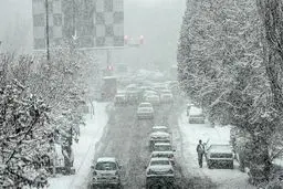 برف و‌ کولاک در غرب کشور