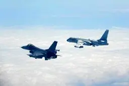 رهگیری هواپیماهای نظامی چین توسط جنگنده‌های «اف-16» تایوان