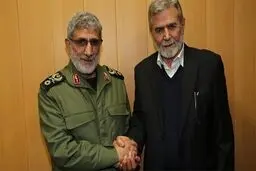 گفتگوی تلفنی رهبران جهاد اسلامی و حماس با سردار قاآنی