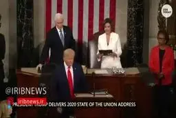 فیلم: ترامپ با نانسی پلوسی دست نداد