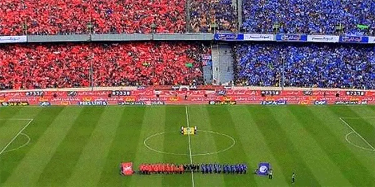 اجرای طرح موزاییکی شهید سلیمانی برای دربی