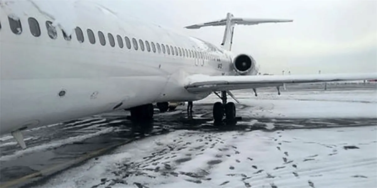 از سرگیری پروازهای تهران پس از برف