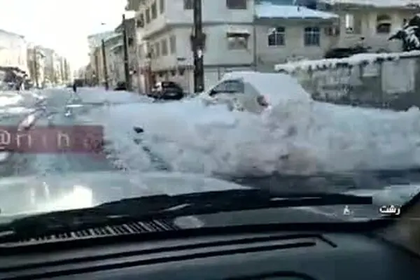 فیلم: امروز - یخبندان کوچه ها و معابر رشت