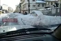 فیلم: امروز - یخبندان کوچه ها و معابر رشت