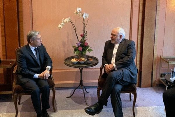 دیدار ظریف با نخست وزیر کانادا
