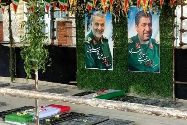 عکس: سنگ مزار جدید سردار شهید قاسم سلیمانی