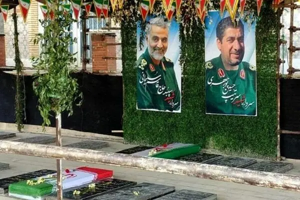 عکس: سنگ مزار جدید سردار شهید قاسم سلیمانی