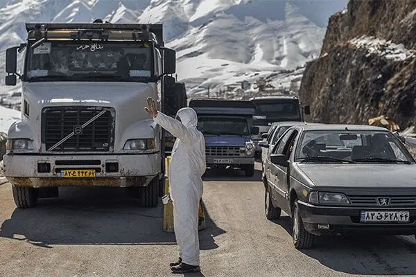 تصاویر: تست کرونا در ورودی مازندران