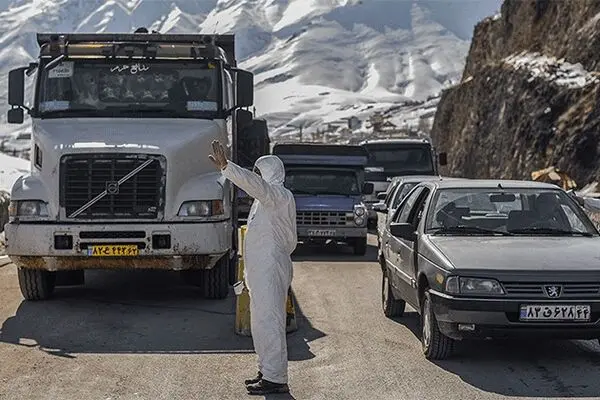 تصاویر: تست کرونا در ورودی مازندران
