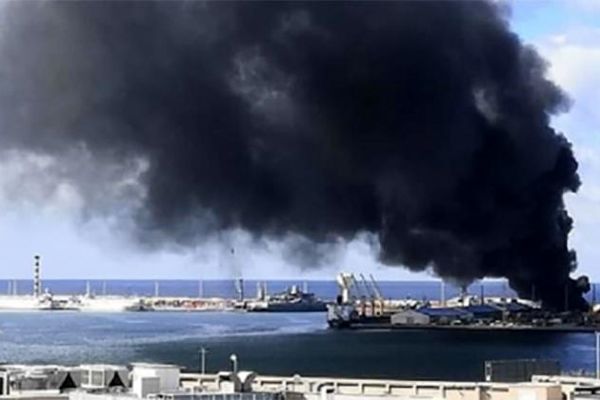 انهدام کشتی ترکیه ای حامل سلاح در طرابلس