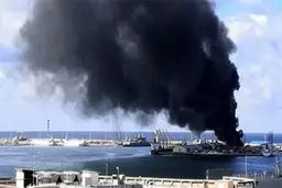 انهدام کشتی ترکیه ای حامل سلاح در طرابلس