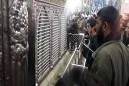 عکس: تدابیر بهداشتی برای مقابله با کرونا در حرم حضرت معصومه