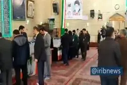 فیلم: سردار حاجی‌زاده در صف رای‌گیری