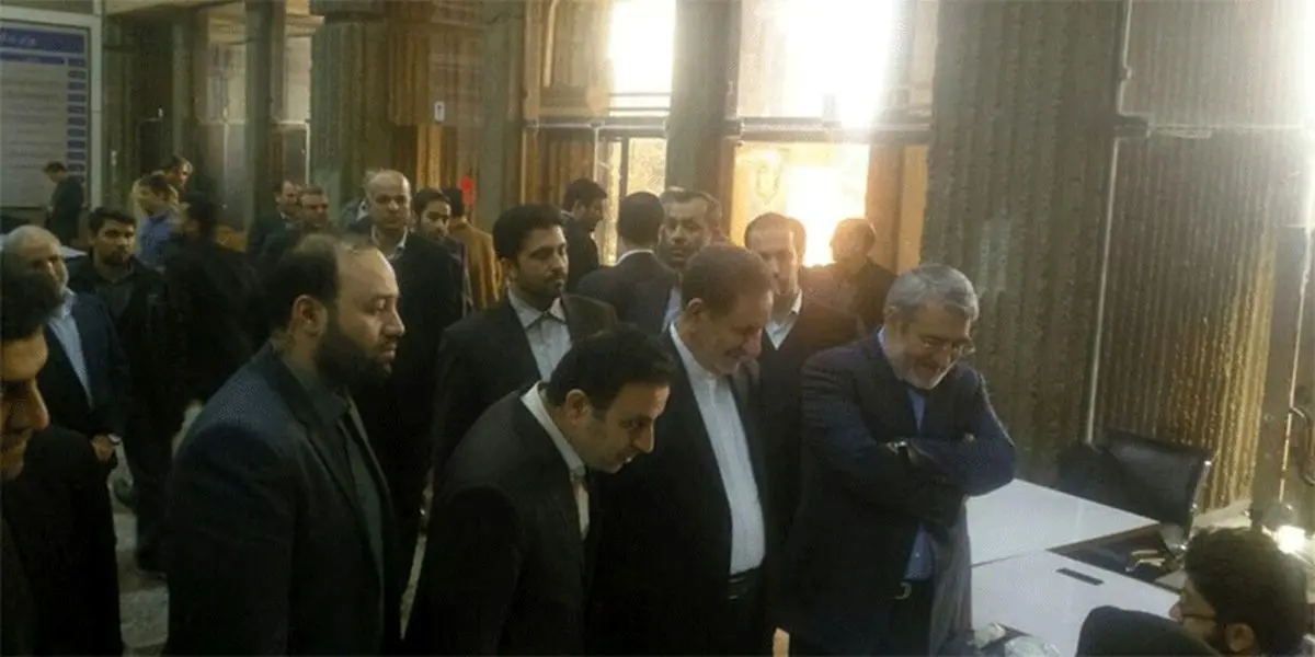 اسحاق جهانگیری رای خود را به صندوق انداخت