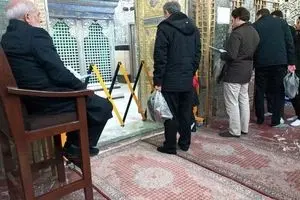 عکس: تدبیر ضدکرونایی در حرم حضرت عبدالعظیم