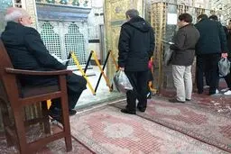 عکس: تدبیر ضدکرونایی در حرم حضرت عبدالعظیم