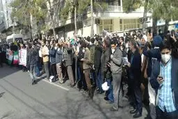 تجمع دانشجویان و طلاب در اعتراض به کشتار مسلمانان هند