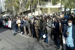 تجمع دانشجویان و طلاب در اعتراض به کشتار مسلمانان هند