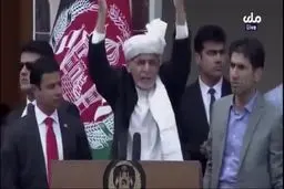 فیلم: تیراندازی، مراسم تحلیف «اشرف غنی» را مختل کرد؛