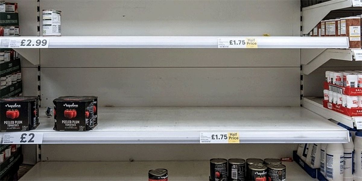 تصاویر: جیره بندی محصولات در انگلیس بر اثر کرونا