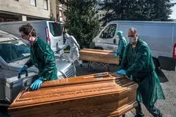 شمار قربانیان کرونا در ایتالیا به بیش از ۶۰۰۰ تن رسید