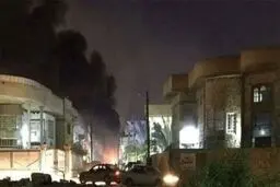 حمله راکتی به سفارت آمریکا در بغداد