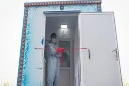 رونمایی از دستگاه تست سیار کرونا توسط بسیج