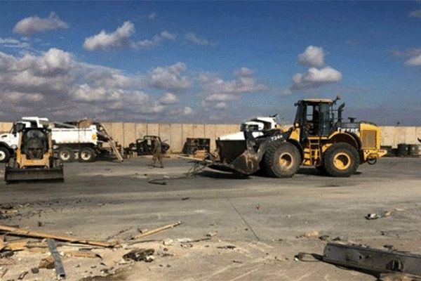 آمریکا مشغول بازسازی بناهای متروکه در «عین الاسد»