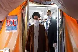 بازدید رئیس قوه قضائیه از بیمارستان سیار تخصصی صدوقی