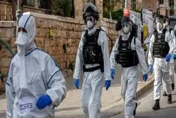 حمله صهیونیست‌ها به کلینیک تشخیص کرونای فلسطینی‌ها