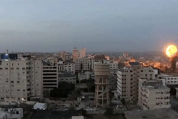 حمله رژیم صهیونیستی به مواضع حماس در غزه