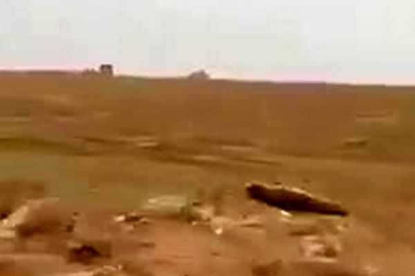 فیلم: هلی برن داعشی‌ها توسط هواپیمای آمریکا