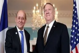 گفتگوی تلفنی پامپئو و همتای فرانسوی درباره کرونا و ایران