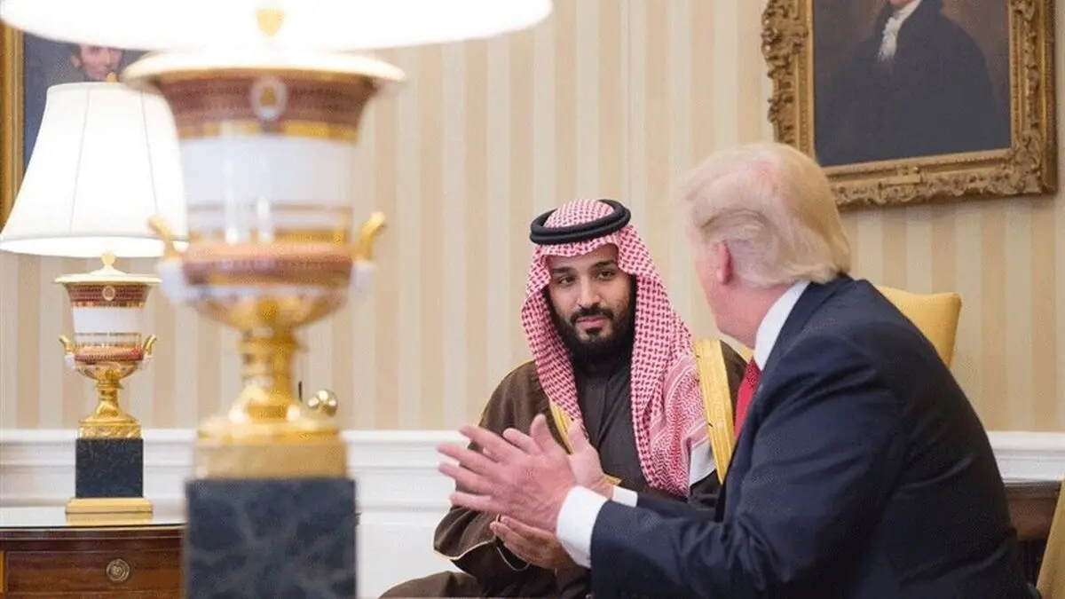 شاخ و شانه کشیدن ترامپ برای بن سلمان