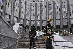 آتش سوزی در بیمارستان مبتلایان به کرونا در روسیه