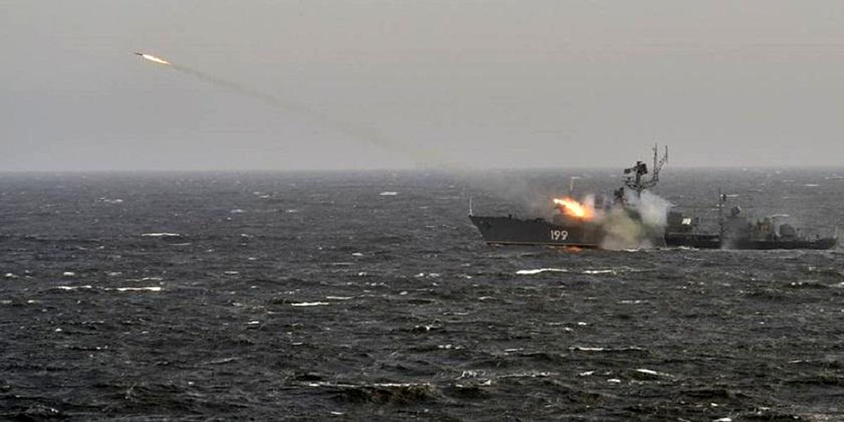 تمرین پدافند موشکی روسیه در دریای مدیترانه انجام شد