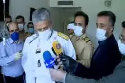 فیلم: عیادت دریادار سیاری از مجروحان ناوچه کنارک