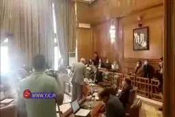 فیلم: قهر برخی اعضای شورای شهر تهران و ترک صحن شورا