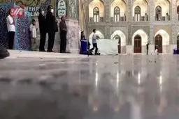 فیلم: نقاره‌خانه حرم رضوی در نخستین روز بازگشایی