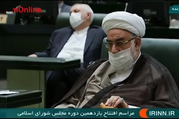 فیلم: حالت عجیب ظریف در هنگام سخنرانی روحانی