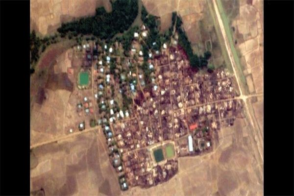 تصاویر ماهواره‌ای از نسل‌کشی مسلمانان روهینگیا