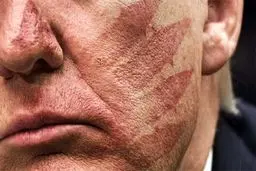 اثر انگشتان ایران بر روی صورت ترامپ