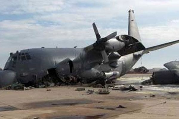 وقوع حادثه برای یک هواپیمای سی ۱۳۰ آمریکا در پایگاه التاجی عراق