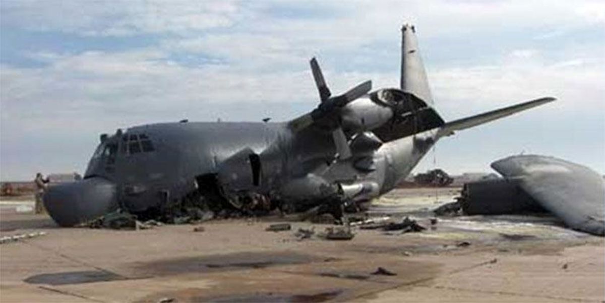 وقوع حادثه برای یک هواپیمای سی ۱۳۰ آمریکا در پایگاه التاجی عراق