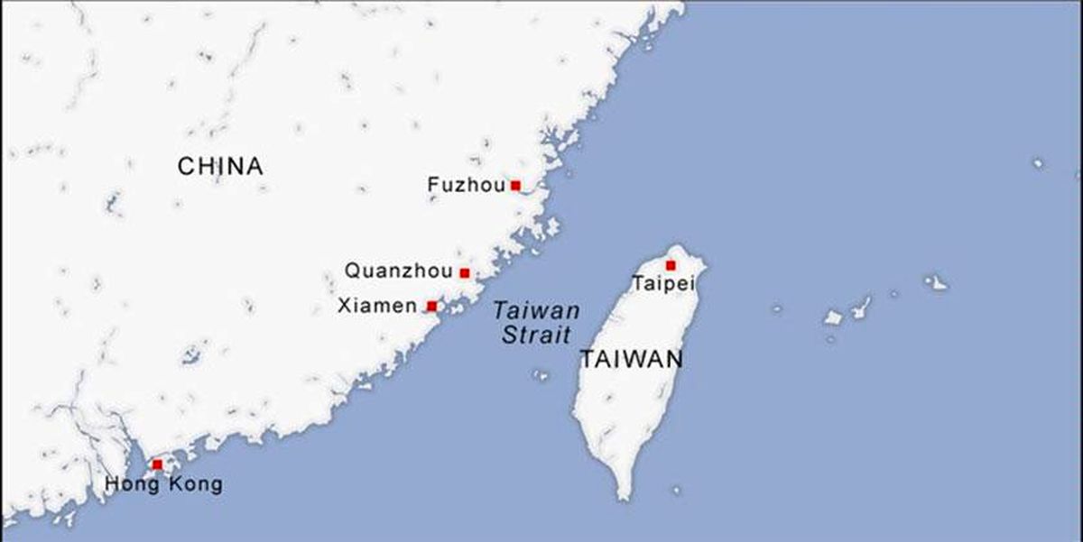 تقابل جنگنده‌های چینی و تایوانی با حضور یک هواپیمای آمریکایی