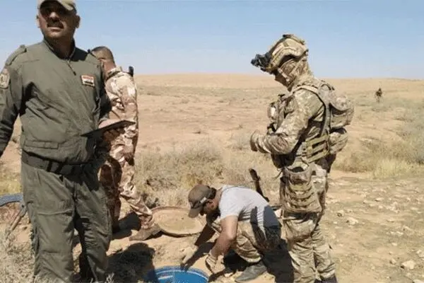 کشف اردوگاه بزرگ زیرزمینی داعش توسط الحشد الشعبی