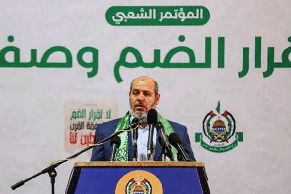حماس خواستار انقلاب مردم فلسطین برای مقابله با اشغال کرانه باختری شد