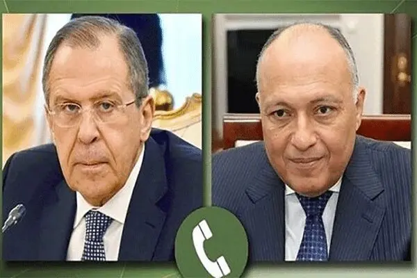 وزرای خارجه روسیه و مصر تلفنی با هم گفتگو کردند